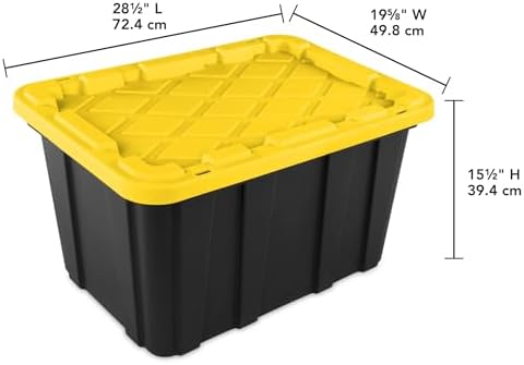 6 Pack 27 Gallon Heavy Duty Storage Bins - Image 5