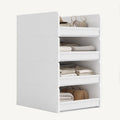 FOUCSSOMEI Closet Organizer and Storage, 4 Tier Stackable Storage Organizer by FOUCSSOMEI