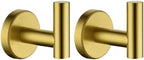 JQK Bathroom Towel Hook Brushed Gold, Brass Coat Robe Clothes Hook by Homeimprovement