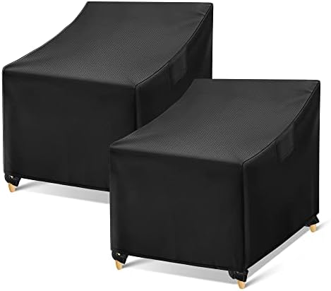 WLEAFJ Outdoor Chair Covers Waterproof, 2 Pack by WLEAFJ