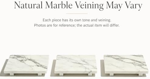 White Marble Pedestal Stand for Vanity & Bathroom - Image 2