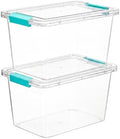Vtopmart 2 Pack 5 Qt Clear Storage Bins by Vtopmart