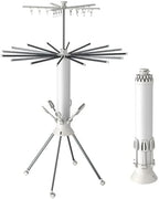Foldable Clothes Drying Rack, Rotating Aluminum Laundry Rack, Portable Stand - Image 7