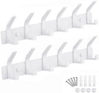 Coat Rack Wall Mounted, 6 Coat Hooks by ZGELIN