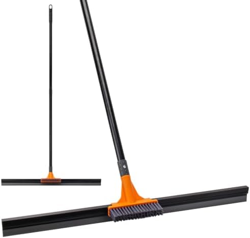 Floor Squeegee Broom, 56’’ Long Handle Water Wiper by KeFanta
