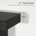 MAHANCRIS Modern Console Table, 39.4" Black Rectangular Entryway Table - Image 5