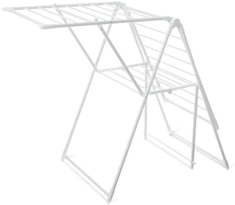 Amazon Basics Foldable Space-Saving 2-Wing Metal Clothes Drying Rack, by AmazonBasics