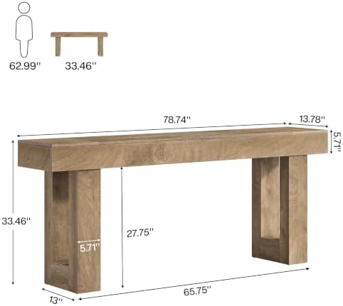 Tribesigns 78.74-Inch Extra Long Console Table - Image 2