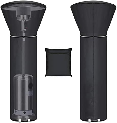 Patio Heater Covers with Reflective Strip, Outdoor Heater Cover Waterproof by HUALEDIBrandHome
