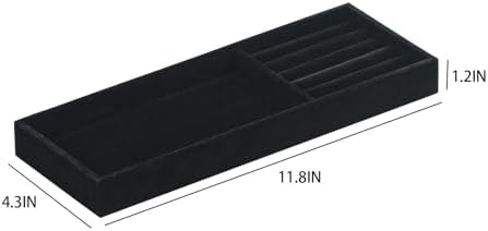 2Pcs Desk Drawer Storage Tray, Nightstand Organizer Tray, Necklace Bracelet - Image 5