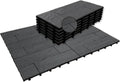 JJWOOD Stone-Look Interlocking Deck Tiles, Matte Rock Texture Outdoor Floor by Unknown