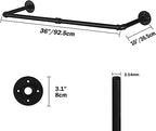 Oroonoko 36" Wall Mounted Clothes Rack, Closet Rods - Image 2