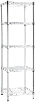 Amazon Basics 5-Shelf Tower Adjustable Storage Shelving Unit, 150 lbs Per Shelf by AmazonBasics