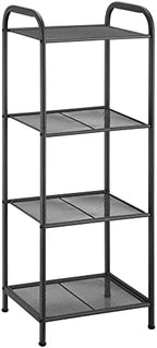 MAX Houser 4 Tier Standing Shelf Units Storage Rack, Charcoal Gray by MAXHouser
