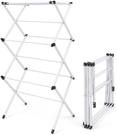 Honey-Can-Do 3-Tier Compact Clothes Drying Rack, 16 ft, No Assembly - Image 2