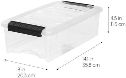 IRIS USA 6-Pack 6 Quart Storage Bins - Image 2