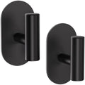 Aikzik Black Adhesive Hooks Heavy Duty, Wall Hooks by Aikzik