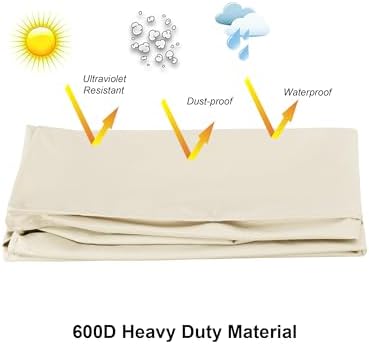 iBirdie Outdoor TV Cover 48 to 50 inch Weatherproof and Waterproof - Image 5