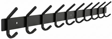 Coat Rack Wall Mount – 30 Inch Stainless Steel Hook Rail by SAYONEYES