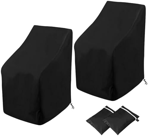 Waterproof Stackable Chair Covers, Uranshin Outdoor Patio Furniture Covers by Uranshin