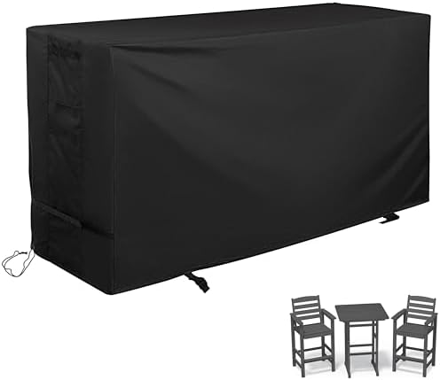 Bar Height Patio Set Cover, Outdoor Bar Stools Set Cover by Unknown