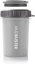 Dexas Lidded MudBuster Medium Dog Paw Cleaner, Light Gray, Fits 1.5"-2.5" Wide by Dexas