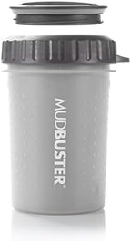 Dexas Lidded MudBuster Medium Dog Paw Cleaner, Light Gray, Fits 1.5"-2.5" Wide by Dexas