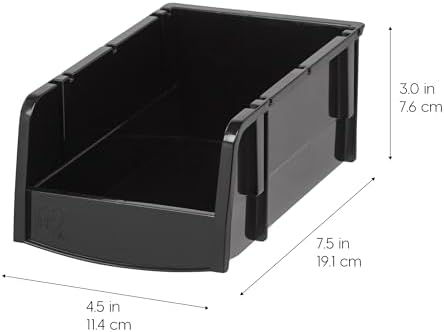IRIS USA 12-Pack, Small Stackable Storage Bins - Image 4