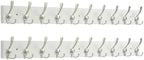 SKOLOO Creations White Solid Wood Wall Mounted Coat Rack, 10 Hooks, 38-1/8" Long by SKOLOO