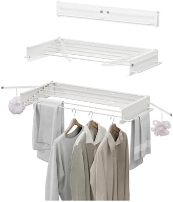 JOOM Wall Mounted Clothes Drying Rack, 31.5 Inch Foldable Rack by JOOM