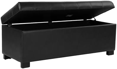 HomePop 46" Tufted Storage Bench - Image 6