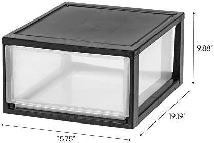 IRIS USA 2-Pack 30 Qt. Stacking Drawer Organizer - Image 3