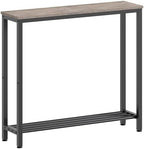 YATINEY Narrow Console Table, 2-Tier Small Sofa Table, 29.5" Thin Entryway by Yatiney