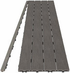NewTechWood 1/12 ft. x 3 ft. Quick Deck Composite Deck Tile Straight Trim in - Image 2