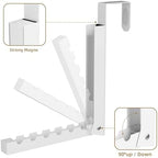 BAKON Over The Door Hanger Folding Clothes Drying Rack, Folding Hanging Coat - Image 6