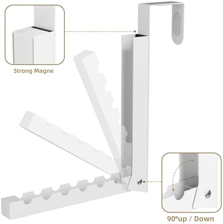 BAKON Over The Door Hanger Folding Clothes Drying Rack, Folding Hanging Coat - Image 6