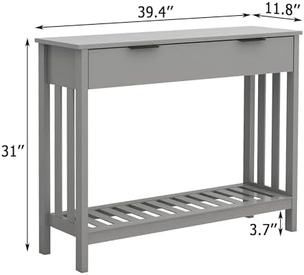 TaoHFE Grey Narrow Console Table - Image 2