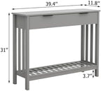 TaoHFE Grey Narrow Console Table - Image 2