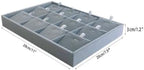 Premium Quality Grey Velvet Stackable Organizer Tray Pendant Necklace Jewelry - Image 5