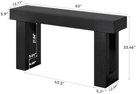 LITTLE TREE 63 Inches Long Sofa Table - Image 2