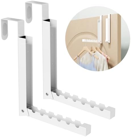 BAKON Over The Door Hanger Folding Clothes Drying Rack, Folding Hanging Coat by BAKON