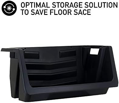 Mighty Tuff Heavy Duty Nesting Stack Bins, Extra-Large Handles, Wide Front - Image 4
