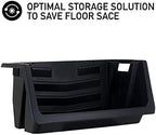 Mighty Tuff Heavy Duty Nesting Stack Bins, Extra-Large Handles, Wide Front - Image 4