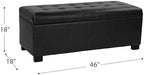 HomePop 46" Tufted Storage Bench - Image 3