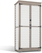 Outdoor Storage Cabinet – Store More in Less Space, Tall Vertical Garden Tool by Ketive