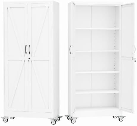 GAIOUS 71" Tall Metal Storage Cabinet by GAIOUS