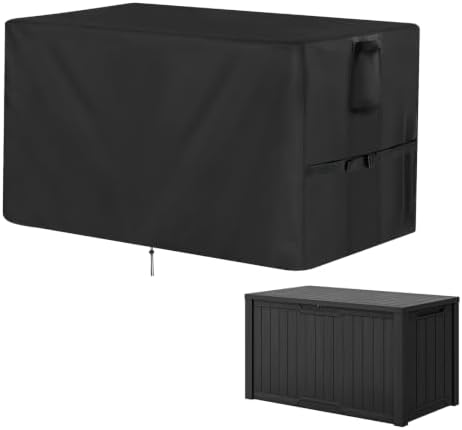Outdoor Deck Storage Box Cover for Keter 150 Gallon Deck Box by Jungdaoutdoorfurniturecover