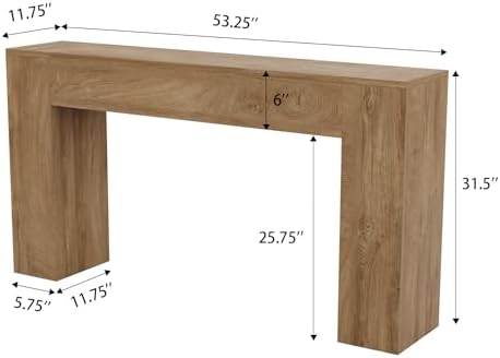 Epecoya 53-Inch Wood Console Table - Image 2