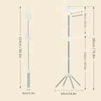 SUYU Clothes Drying Rack, Folding Clothes Drying Tree, 2 Layer - Image 3