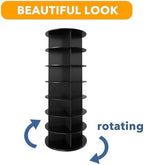 SpaceAid 7 Tier Rotating Shoe Rack Tower, Spinning Shoe Display Lazy Susan - Image 7